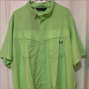 Under Armour Loose Fit Heatgear Button Shirt Sz 3X